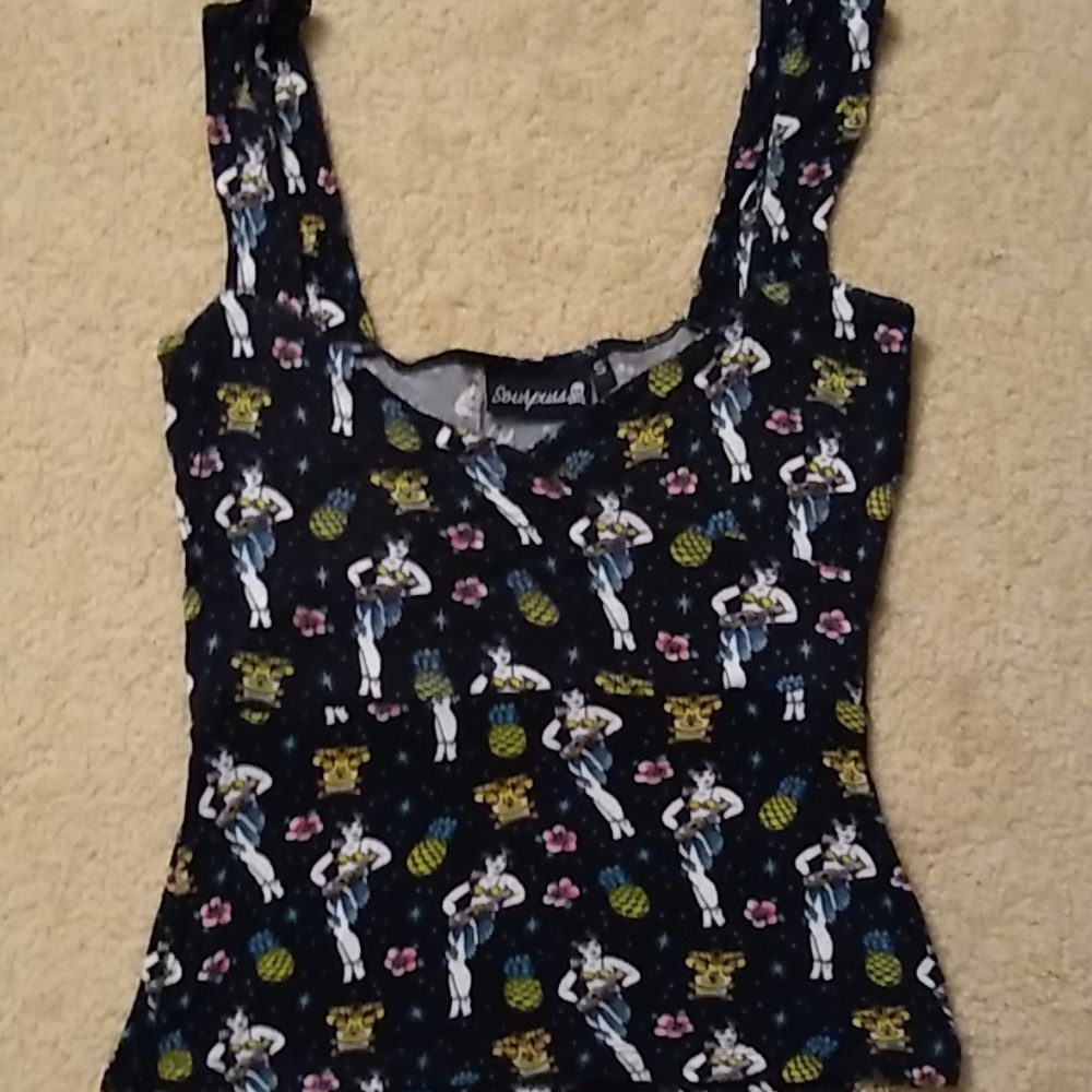 Sourpuss Tiki Party tank top pinup